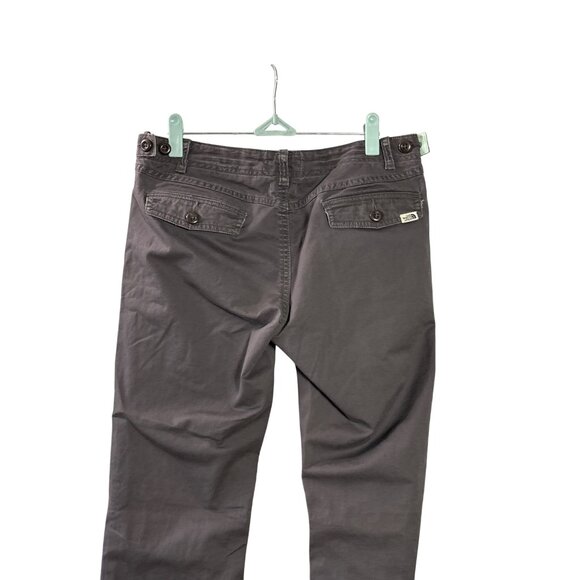 The North Face Womens Pants Size 8 Flap Pockets Grey Straight Leg - Picture 5 of 8